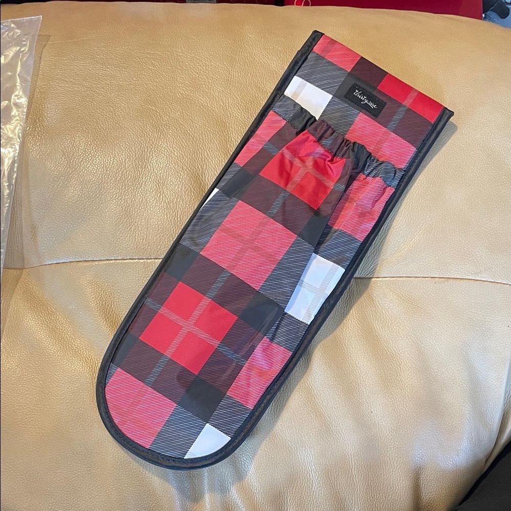 Thirty-One Red and Black Plaid Style Sleeve